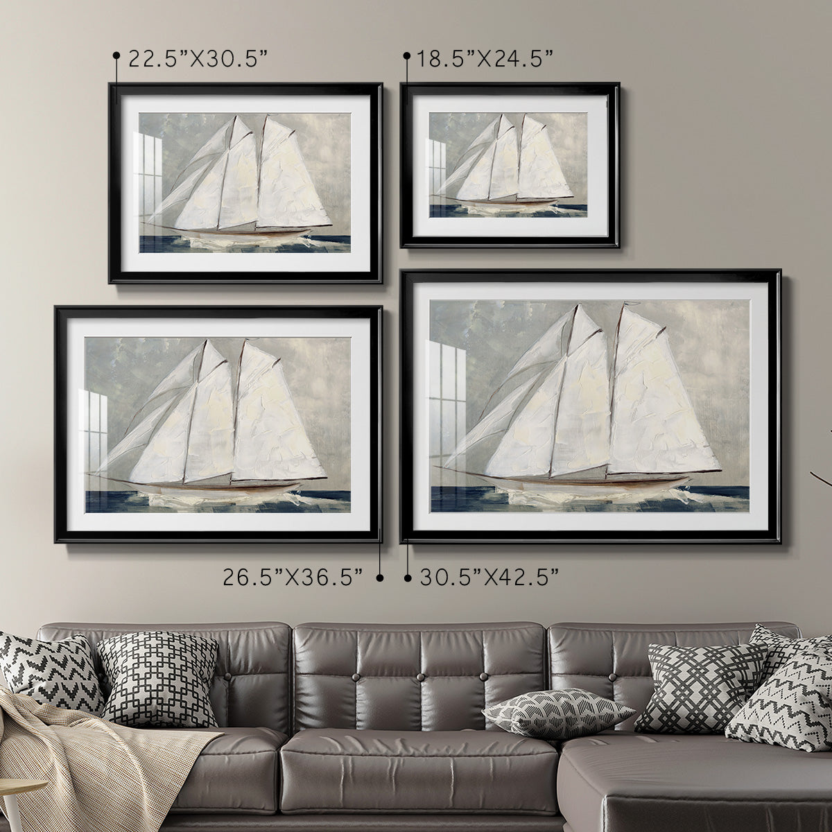 Setting Sail - Modern Framed Art Print