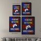 Gamer at Play III - Modern Framed Canvas Print