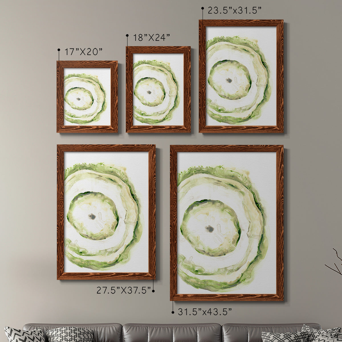 Lichen Halo III - Premium Framed Canvas 2 Piece Set - Ready to Hang