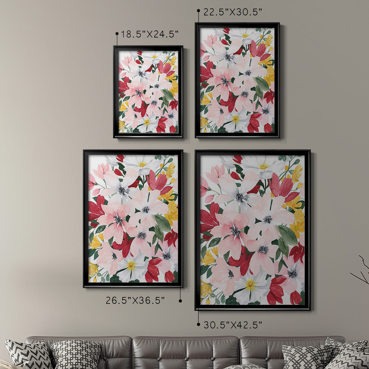 Spring Bliss I - Modern Framed Canvas Print