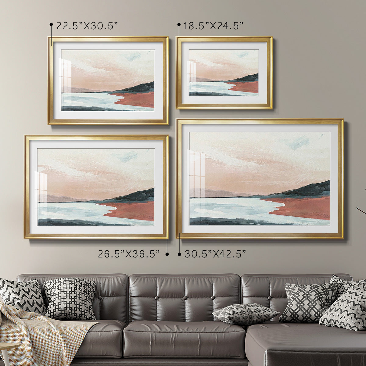 Paynes Coast II - Modern Framed Art Print