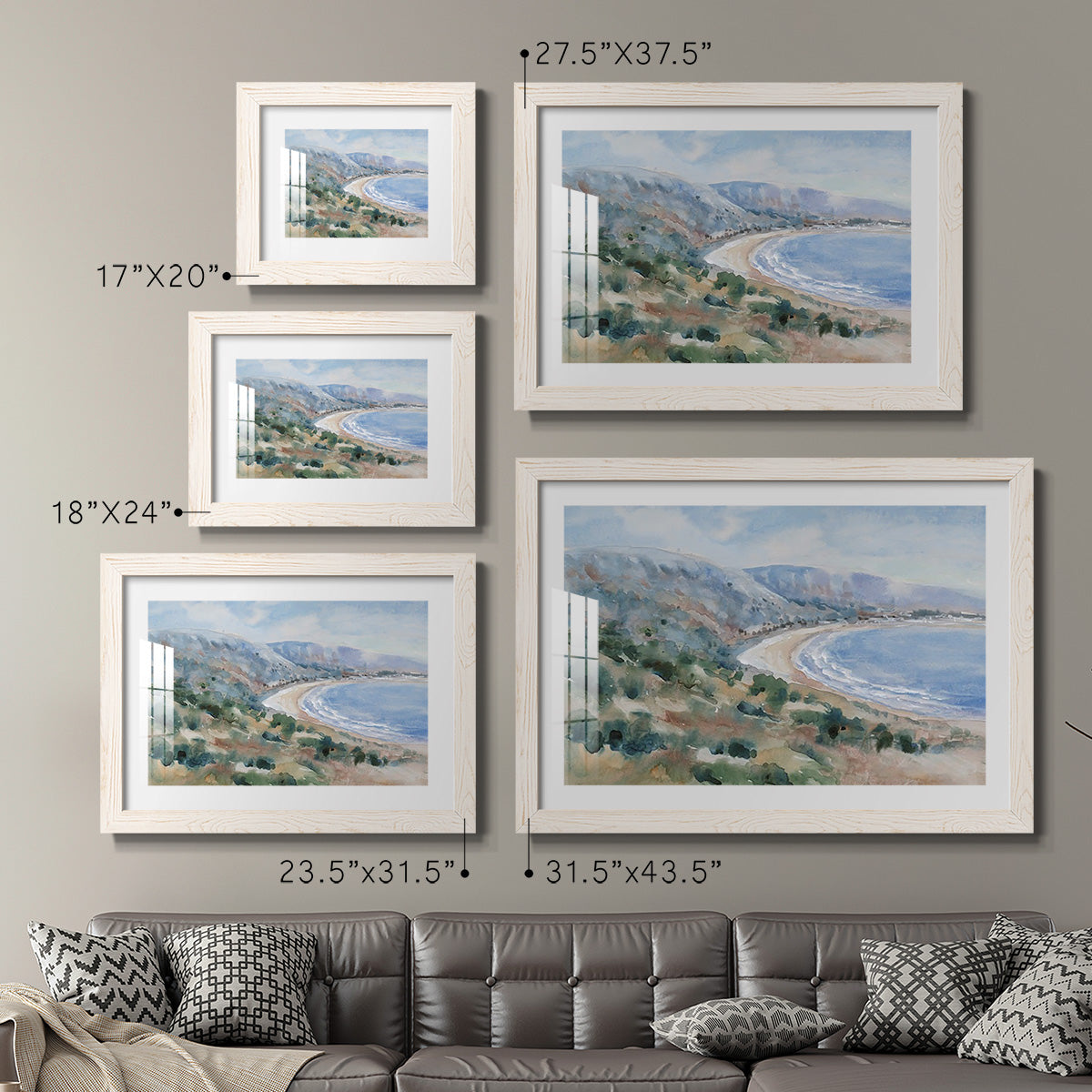 Coastal Mist II - Barnwood Framed Art Print