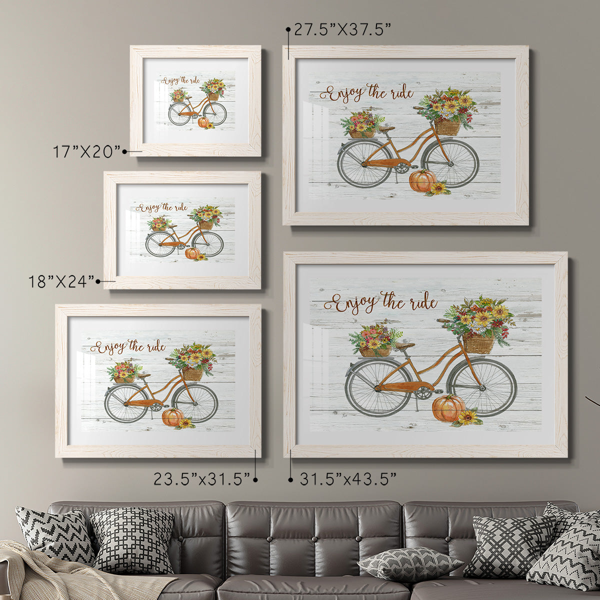 Harvest Bike - Barnwood Framed Art Print