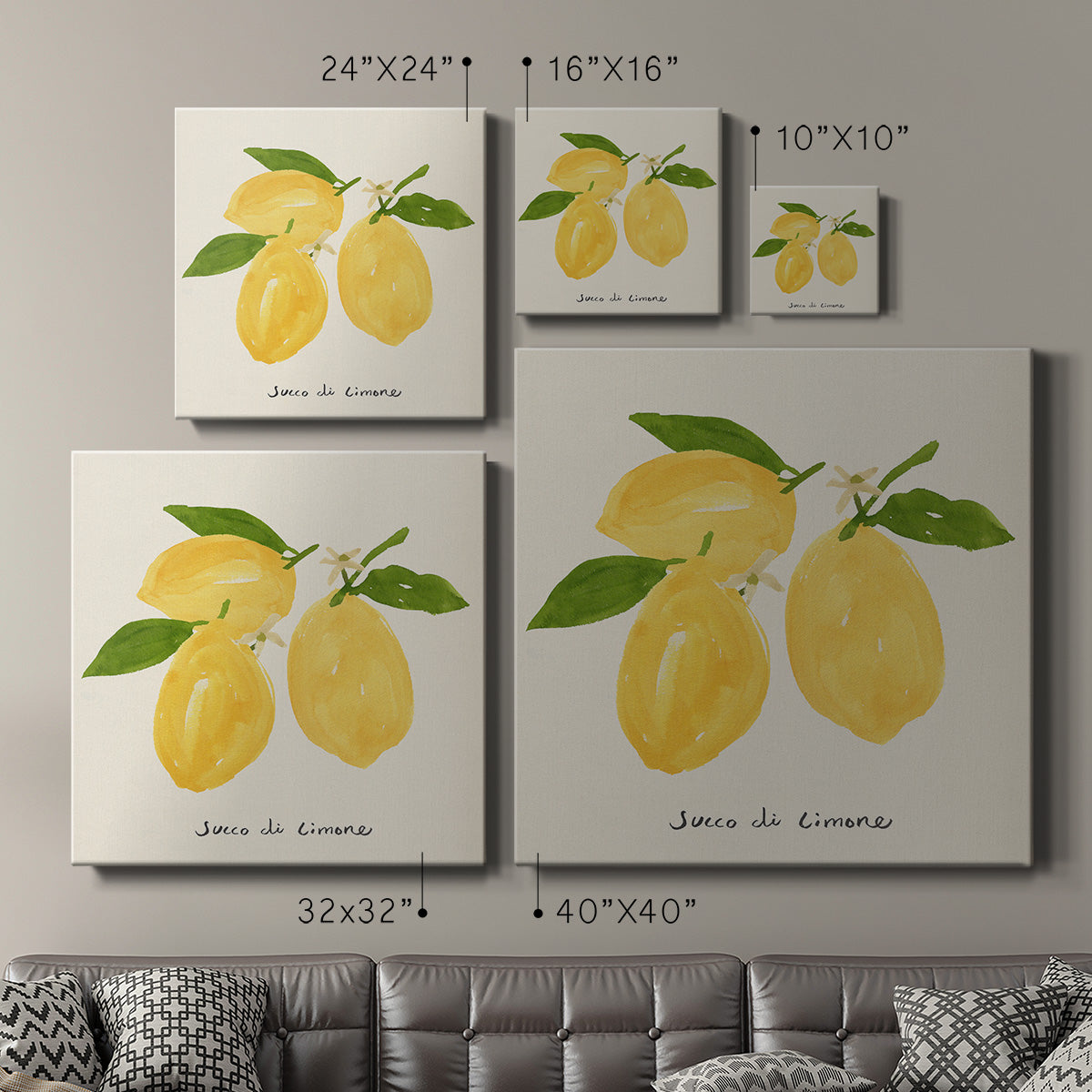 Citrus Trattare I-Premium Gallery Wrapped Canvas - Ready to Hang