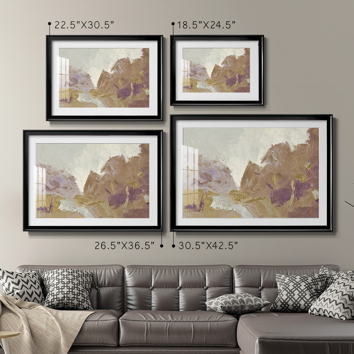 Fall Clearing Variation 2 - Modern Framed Art Print