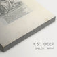 Close-up of a gallery-wrapped canvas corner showing a refined engraving with balanced composition, highlighting texture and print detail.