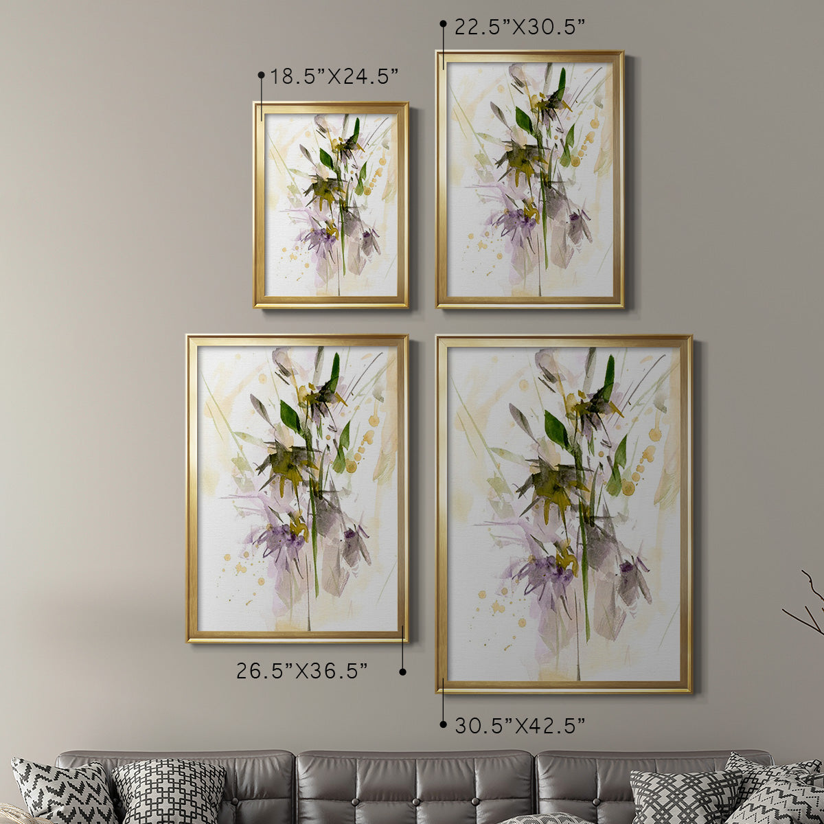 After Rain I - Modern Framed Canvas Print