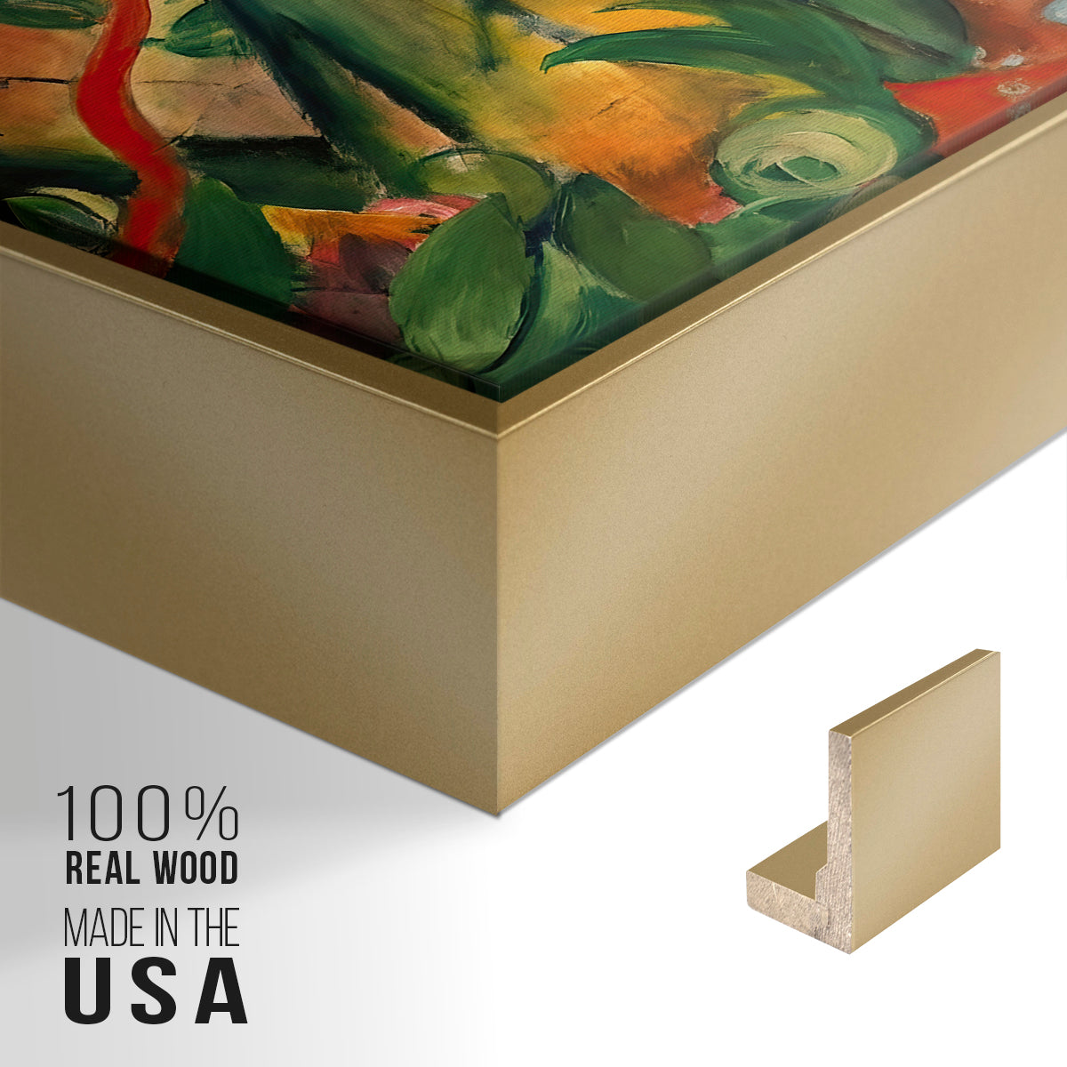 In the Rain, 1912 - Floater Framed Canvas Print