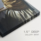 Close-up of a gallery-wrapped canvas corner showing a refined interior with balanced structure, highlighting texture and print detail.