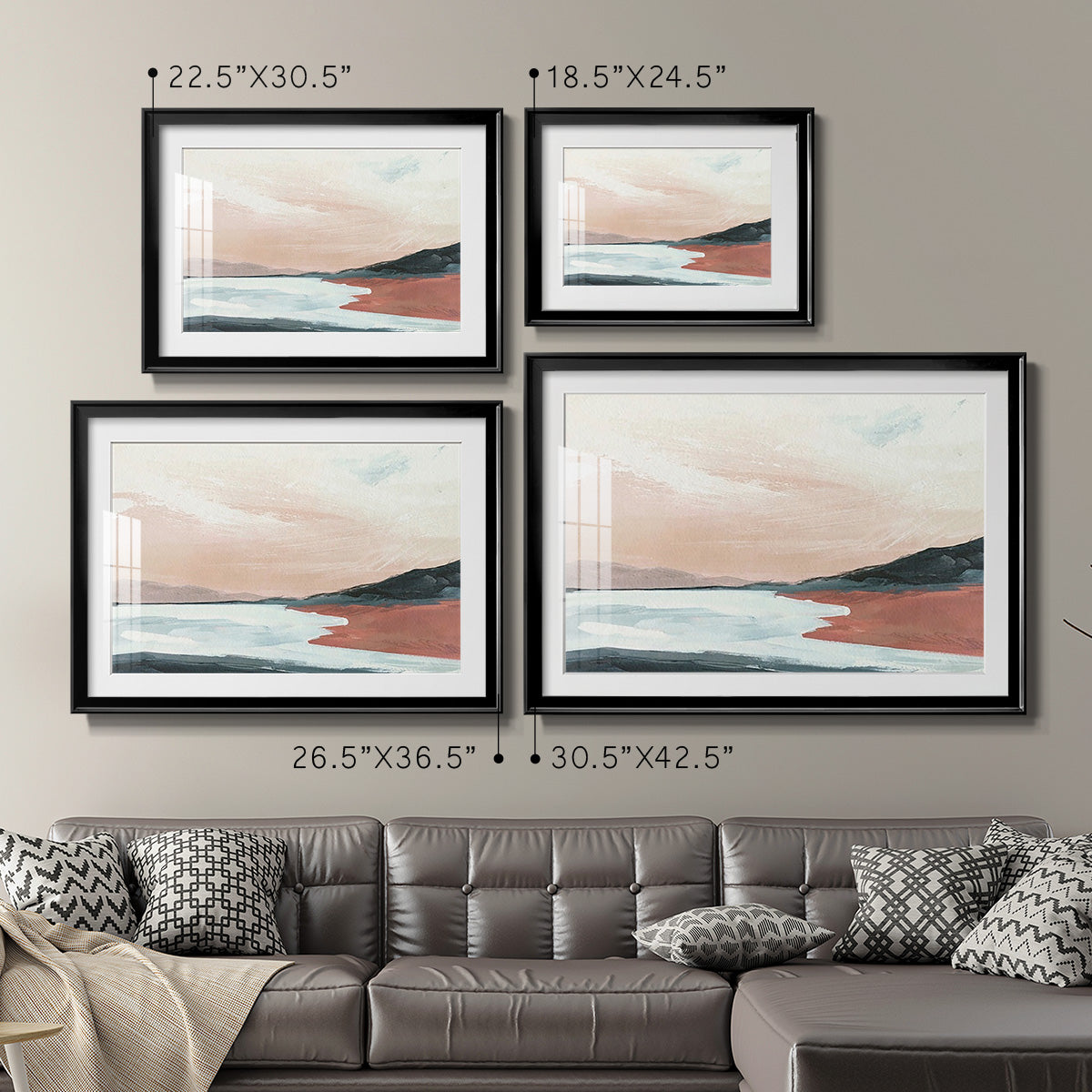 Paynes Coast II - Modern Framed Art Print