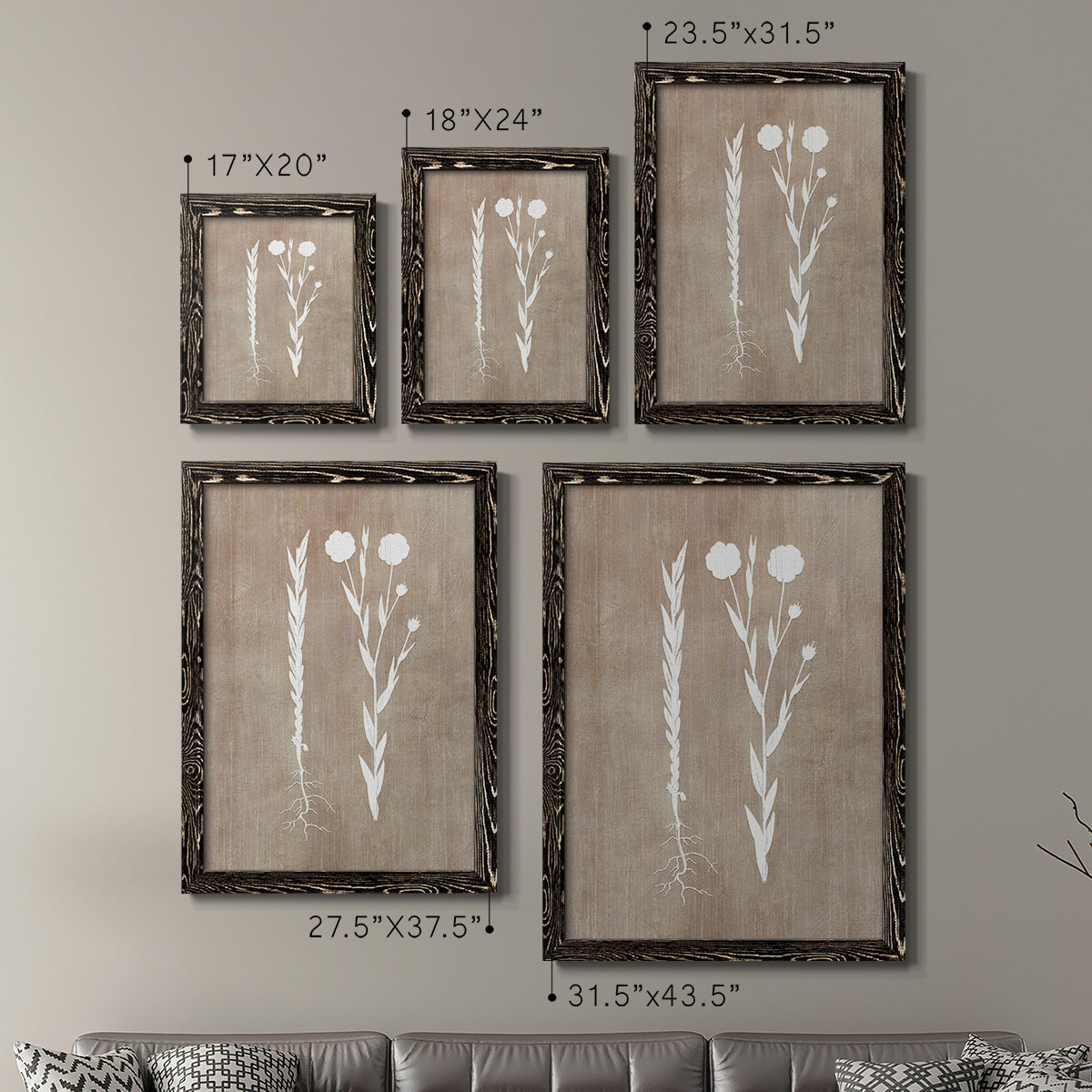 Botany Beauty III - Premium Framed Canvas 2 Piece Set - Ready to Hang