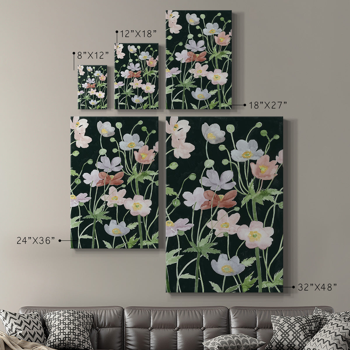 Anemone Dance II Premium Gallery Wrapped Canvas - Ready to Hang