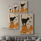 Pumpkin Patch Cats I Premium Gallery Wrapped Canvas - Ready to Hang