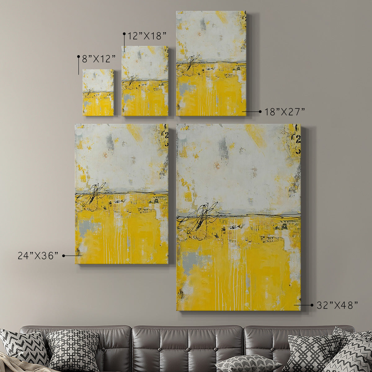 Yellow Bound Premium Gallery Wrapped Canvas - Ready to Hang