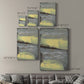 Lemon & Silver Swipe I Premium Gallery Wrapped Canvas - Ready to Hang