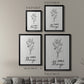 Simple Things Sketch - Modern Framed Canvas Print