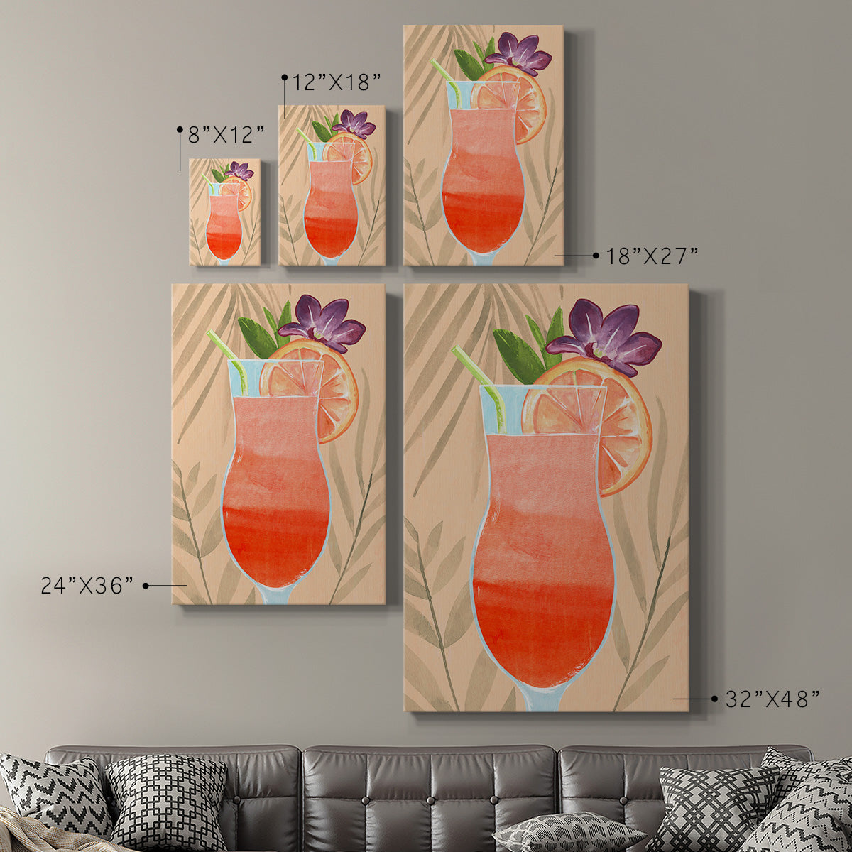 Tropical Cocktail III Premium Gallery Wrapped Canvas - Ready to Hang