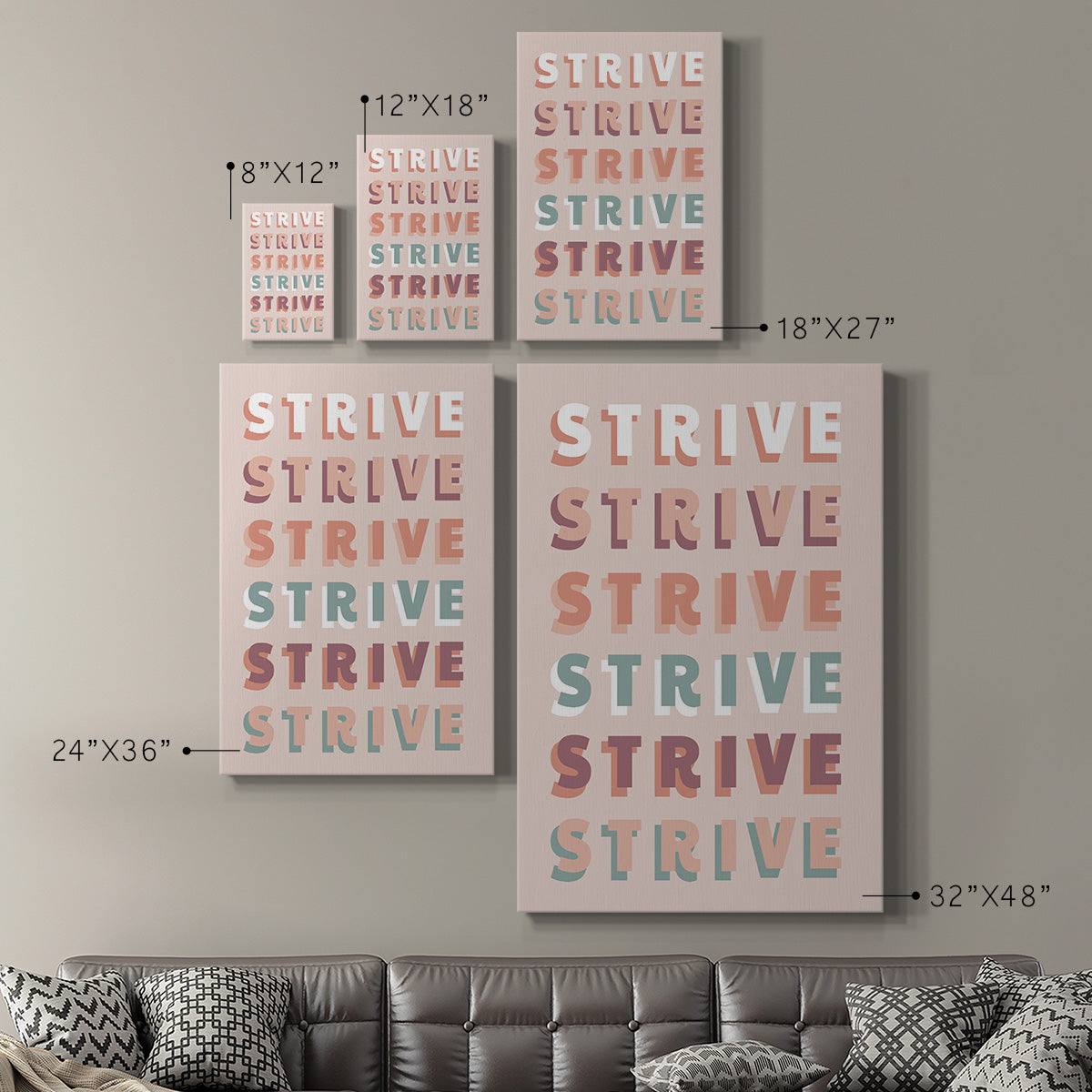 Strive Premium Gallery Wrapped Canvas - Ready to Hang