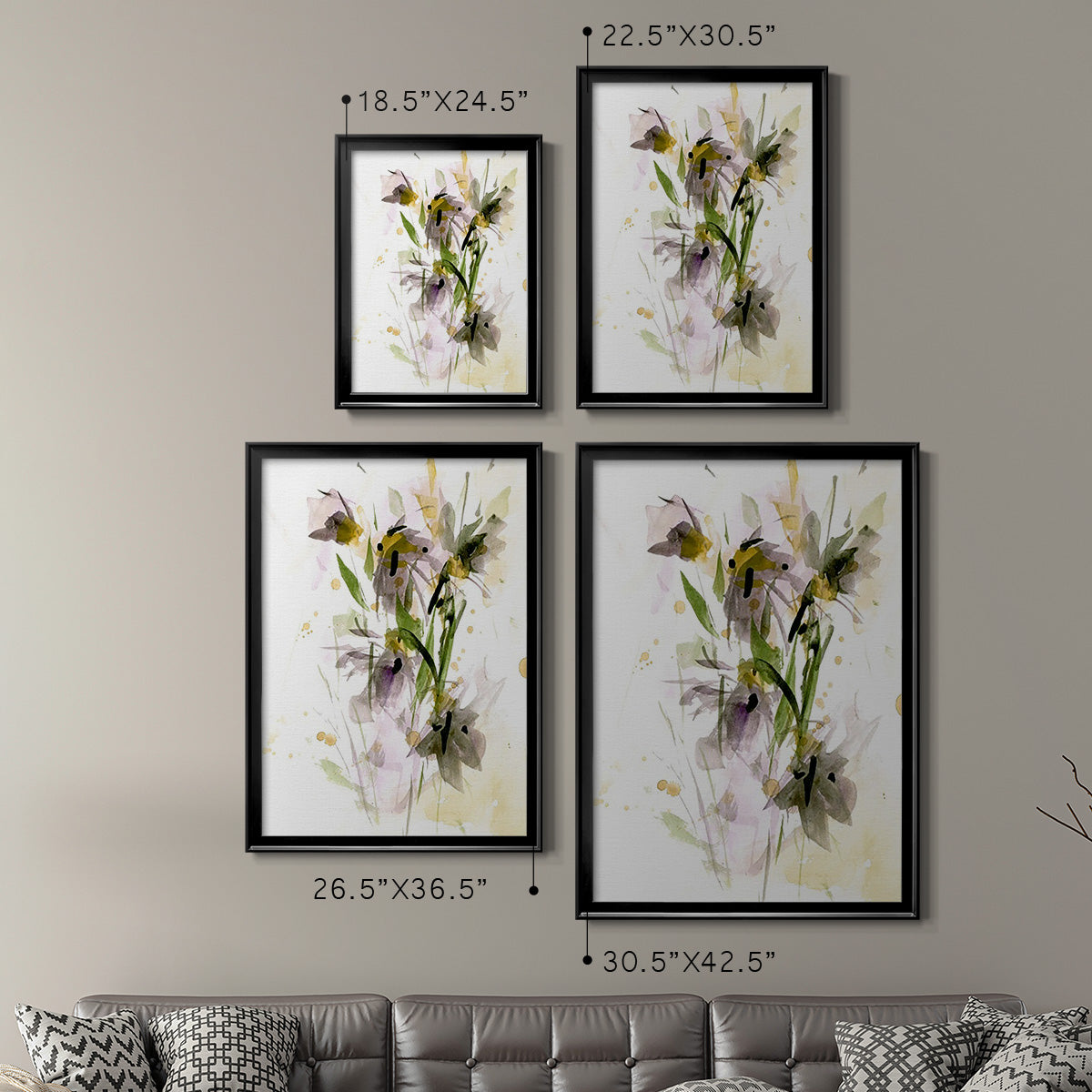 After Rain IV - Modern Framed Canvas Print