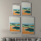 Aqua and Orange II - Modern Framed Canvas Print