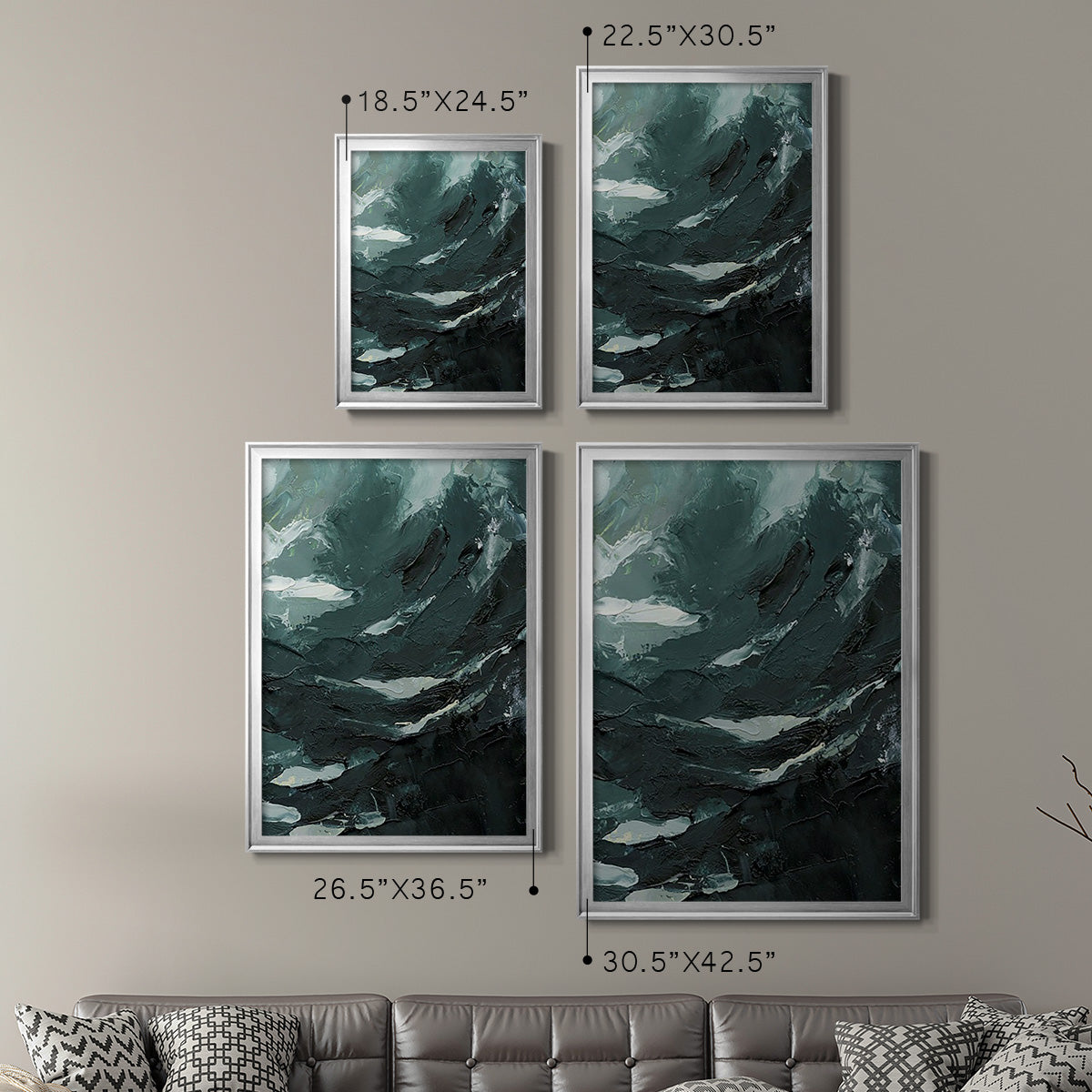 Lost in the Sea II - Modern Framed Canvas Print