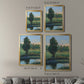 Tree by the Riverbank II - Modern Framed Canvas Print