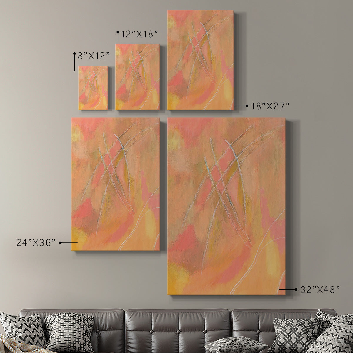 Peach Bliss IV - Canvas Art Print