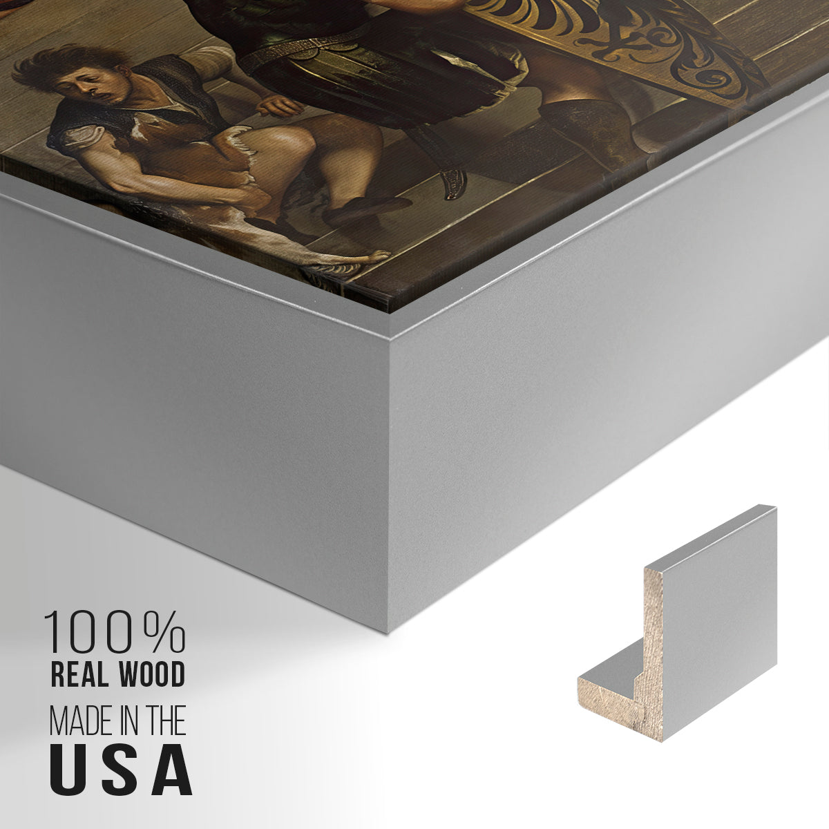 Ecce Homo, c. 1543 - Floater Framed Canvas Print