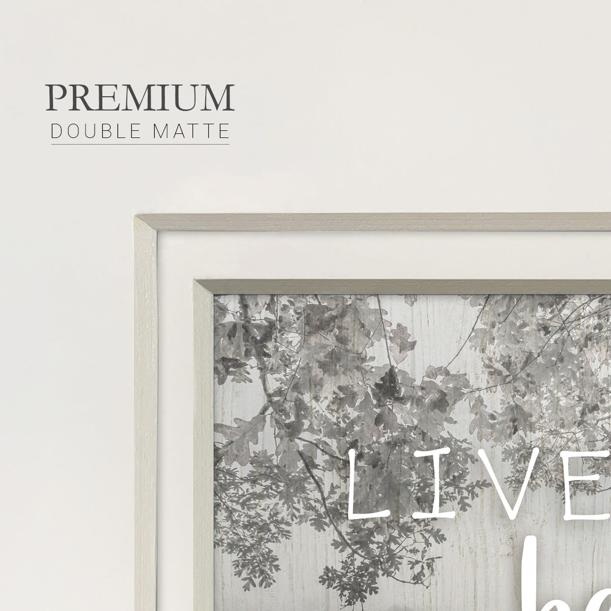 Live A Beautiful Life Premium Framed Print Double Matboard