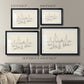 Coastal Contour Sketch II - Modern Framed Art Print