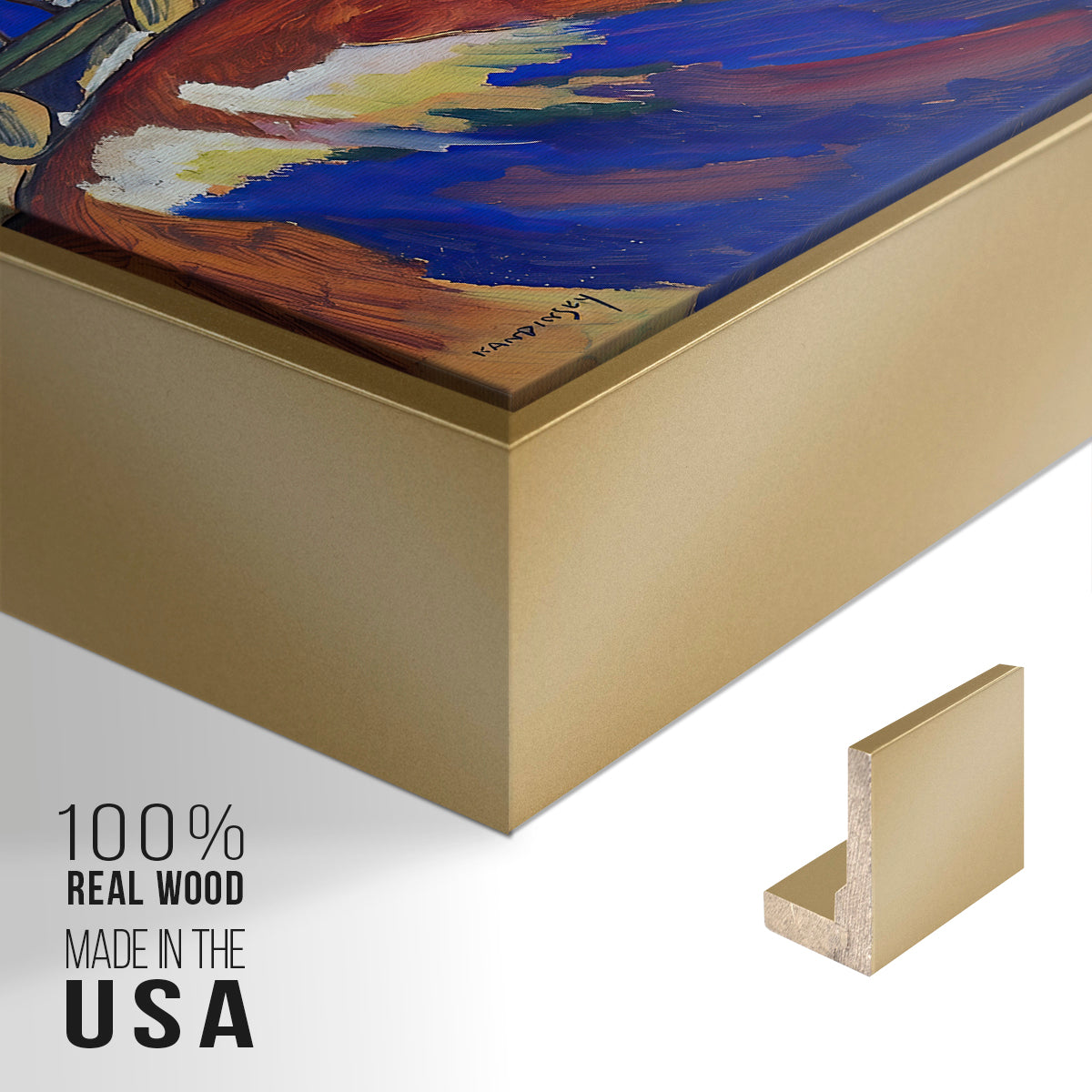 Painting with Troika, 1911 - Floater Framed Canvas Print