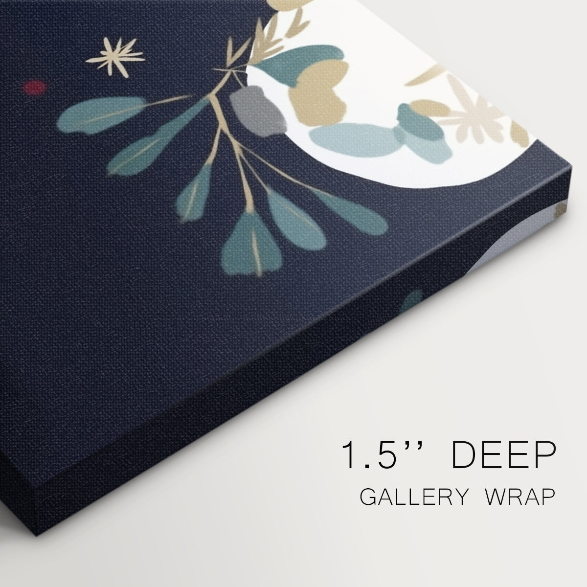 Midnight of Pale Winter Fir - Canvas Art Print