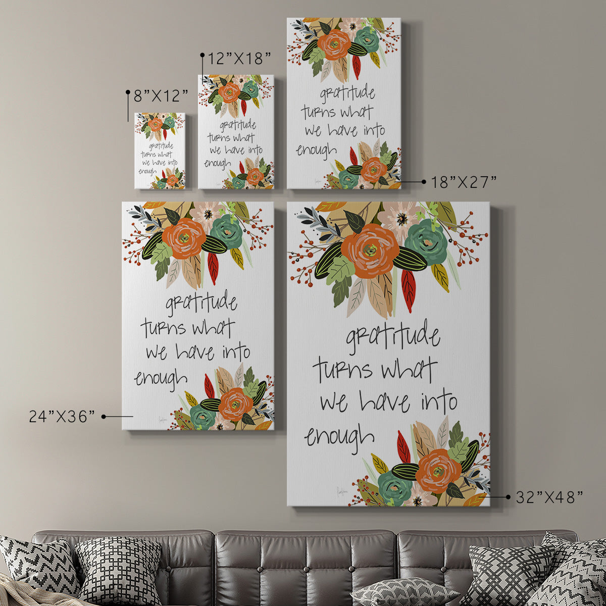 Illustrated Impressions II - Canvas Art Print