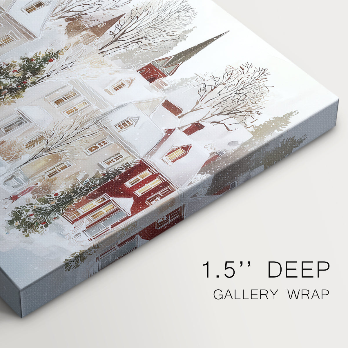 Frostlit Whisper of Midwinter - Canvas Art Print