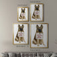 Love and German Shepherd - Modern Framed Canvas Print