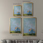 Blue Cape - Modern Framed Canvas Print