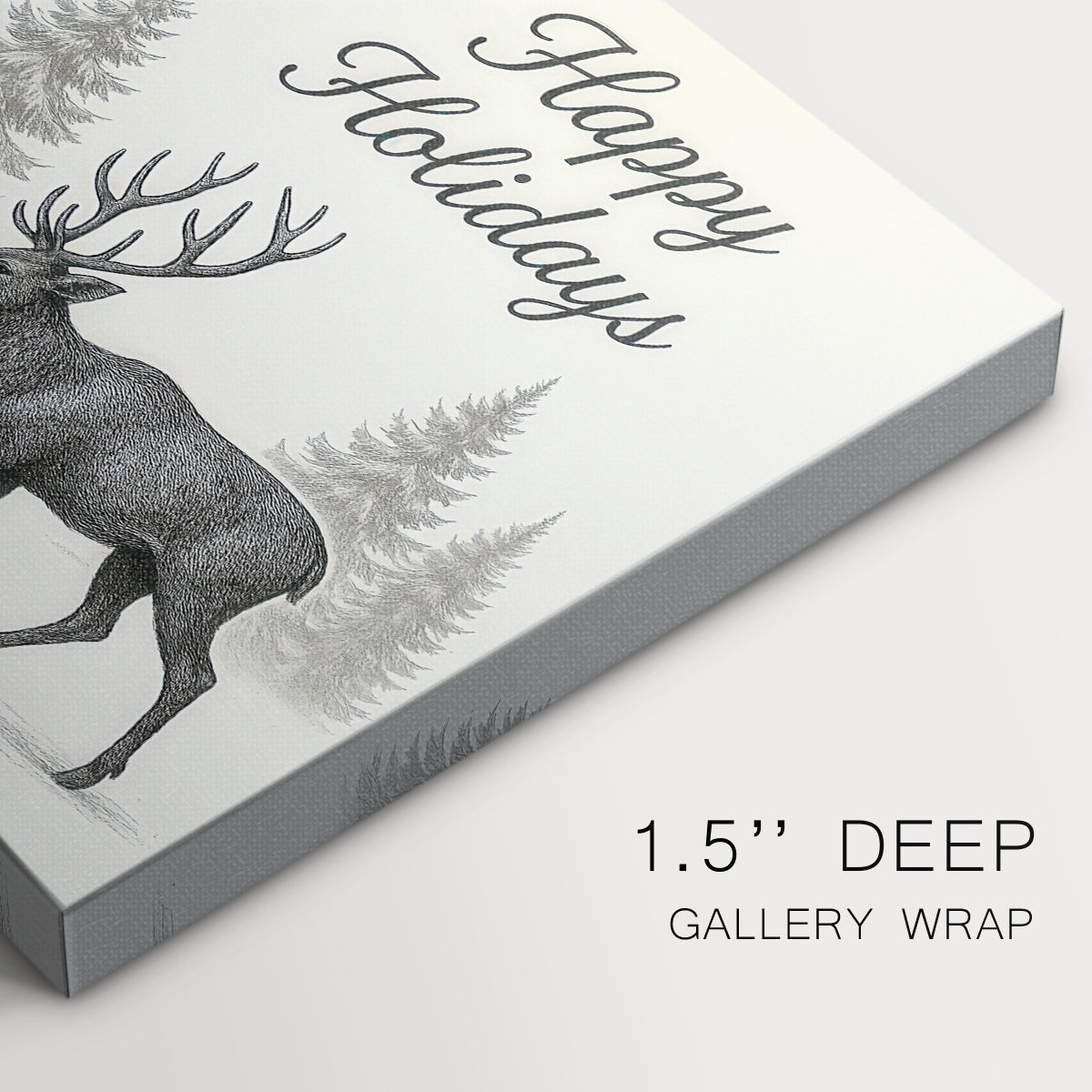 Tinsel-Gold Nativity Carol - Canvas Art Print