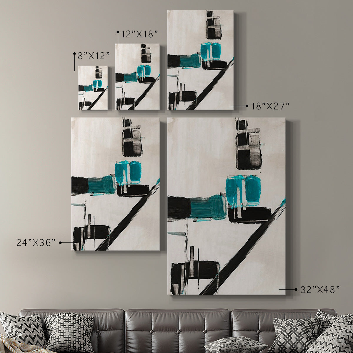 Geometry Notes I - Canvas Art Print