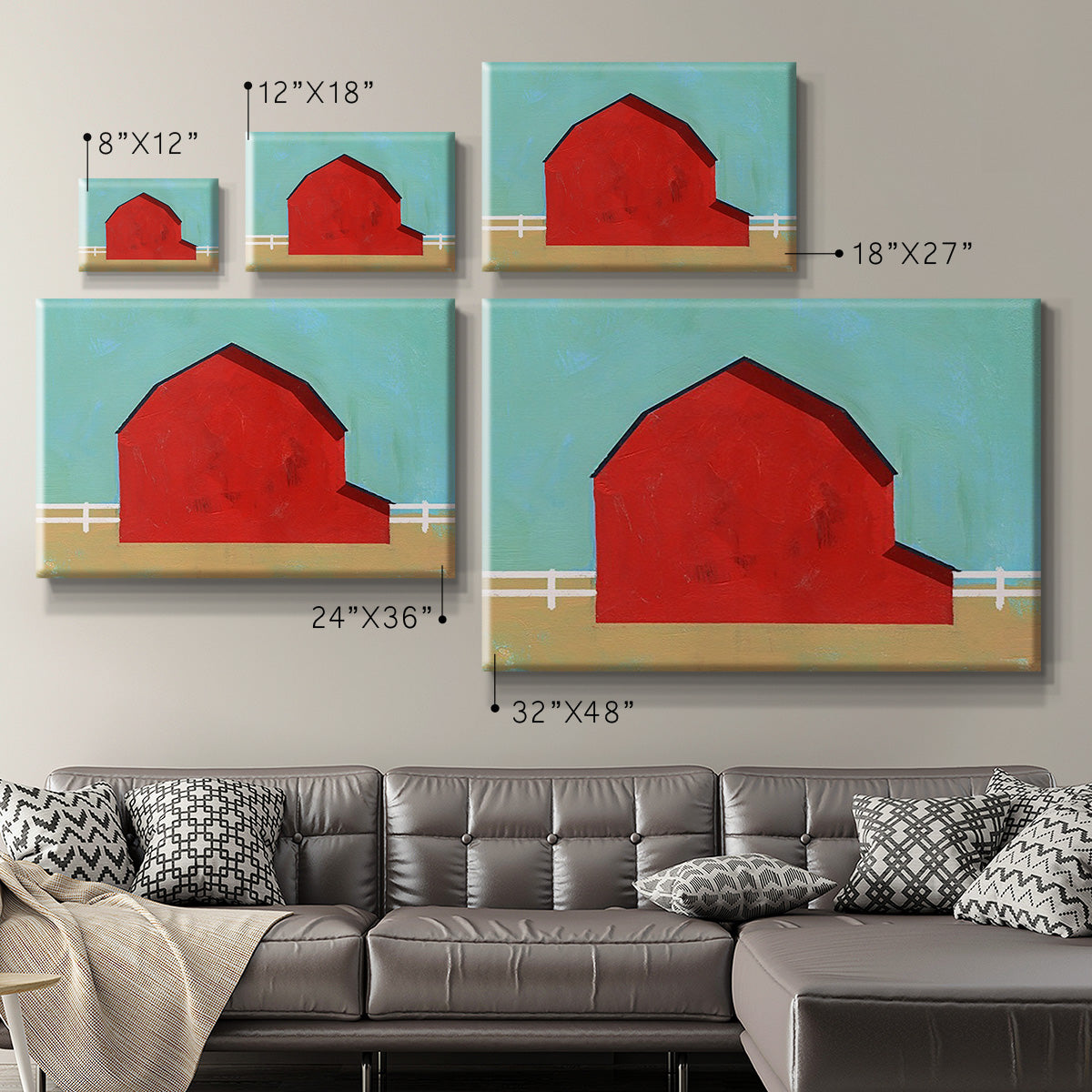 Big Red One I Premium Gallery Wrapped Canvas - Ready to Hang