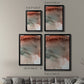 Red Ochre Abstract IV - Modern Framed Canvas Print