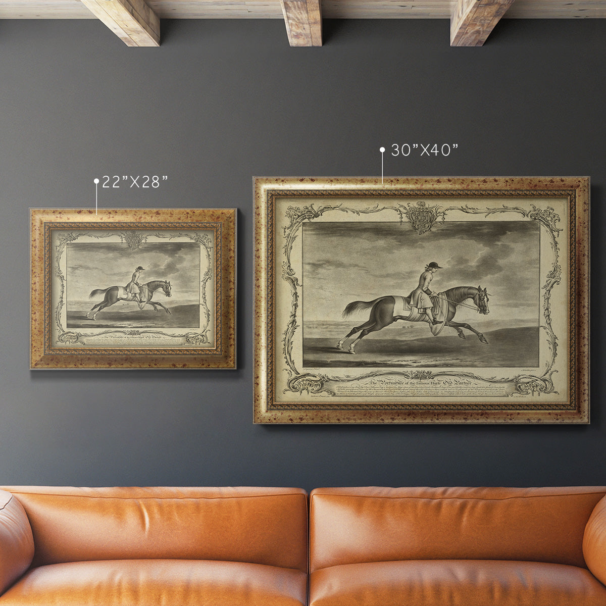 Distinguished Horses I Premium Framed Canvas- Ready to Hang