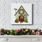 Christmas Des - Christmas Kennel - Cottage-Premium Gallery Wrapped Canvas - Ready to Hang