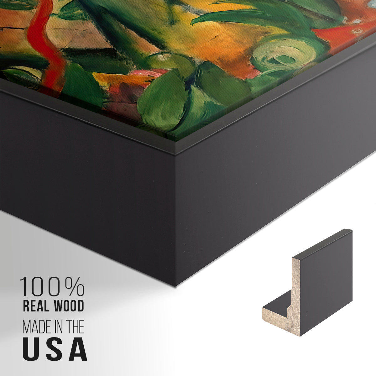 In the Rain, 1912 - Floater Framed Canvas Print
