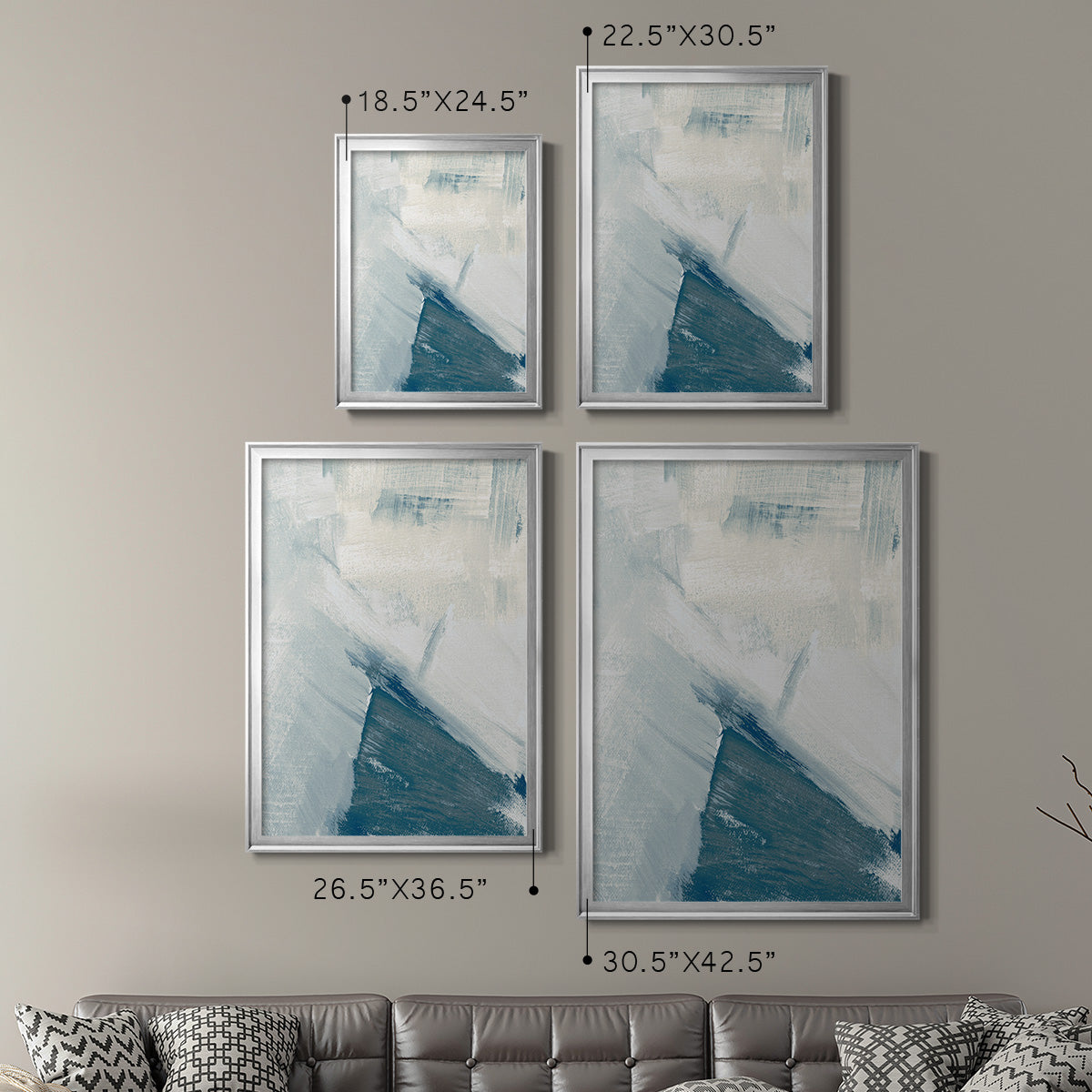 Windblown I - Modern Framed Canvas Print