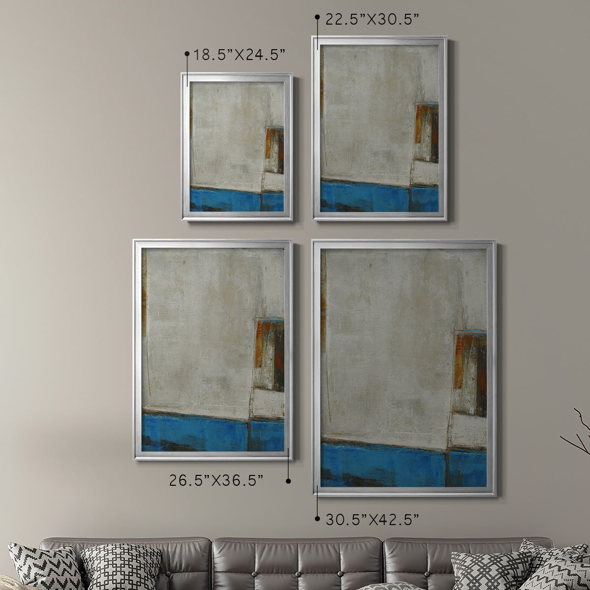 A Warped Window - Modern Framed Canvas Print