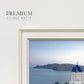 Santorini Sunrise Premium Framed Print Double Matboard