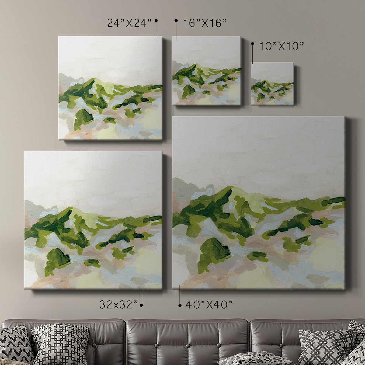 Emerald Hills I - Canvas Art Print