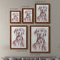 Sitting Dog I - Premium Framed Canvas 2 Piece Set - Ready to Hang