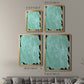 Teal Cascade II - Modern Framed Canvas Print