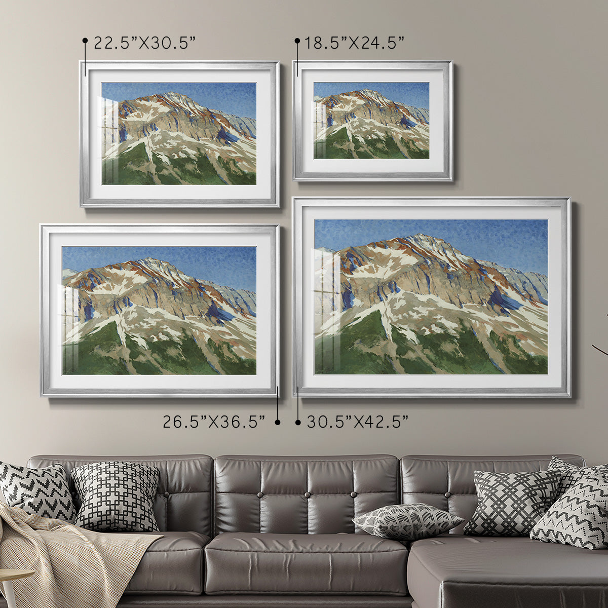 Vermillion Ascent Premium Framed Print - Ready to Hang